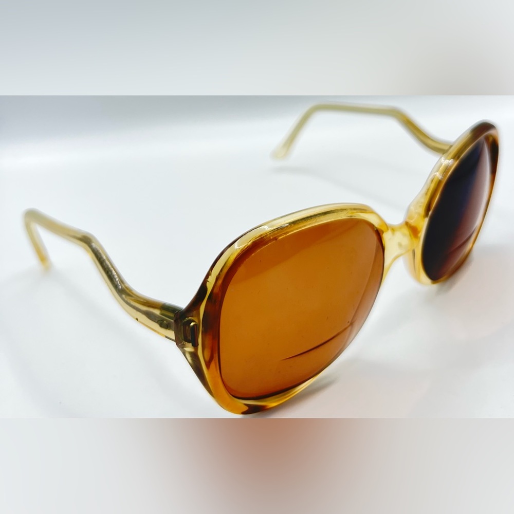 Vintage SRO Brown Oval Sunglasses Frames Only